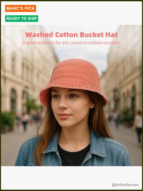 24 Pack Cotton Blend Bucket Hats - Adjustable Sun Hats for Men Women, Outdoor main image 6